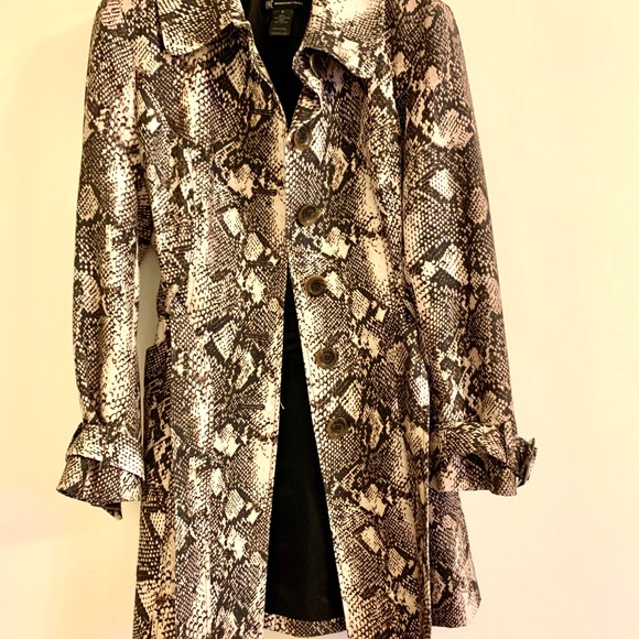 INC TRENCHCOAT phyton print - Picture 3 of 12